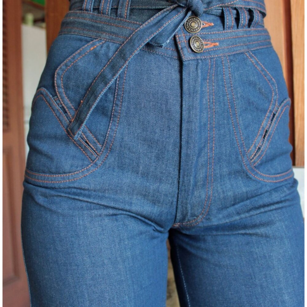 Church of Lilith high-waist denim flares -- INSANELY AMAZING - Picture 5 of 10